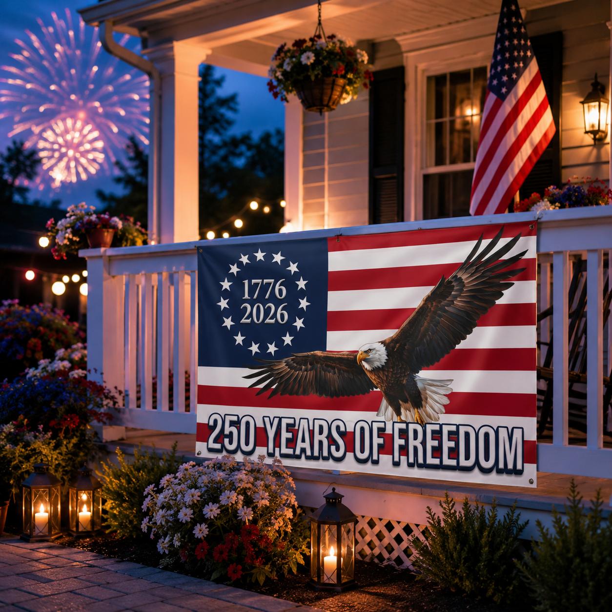 250 Years of Freedom Flag | American Eagle Outdoor Decor