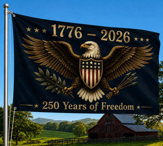 1776–2026 Eagle Crest American Flag