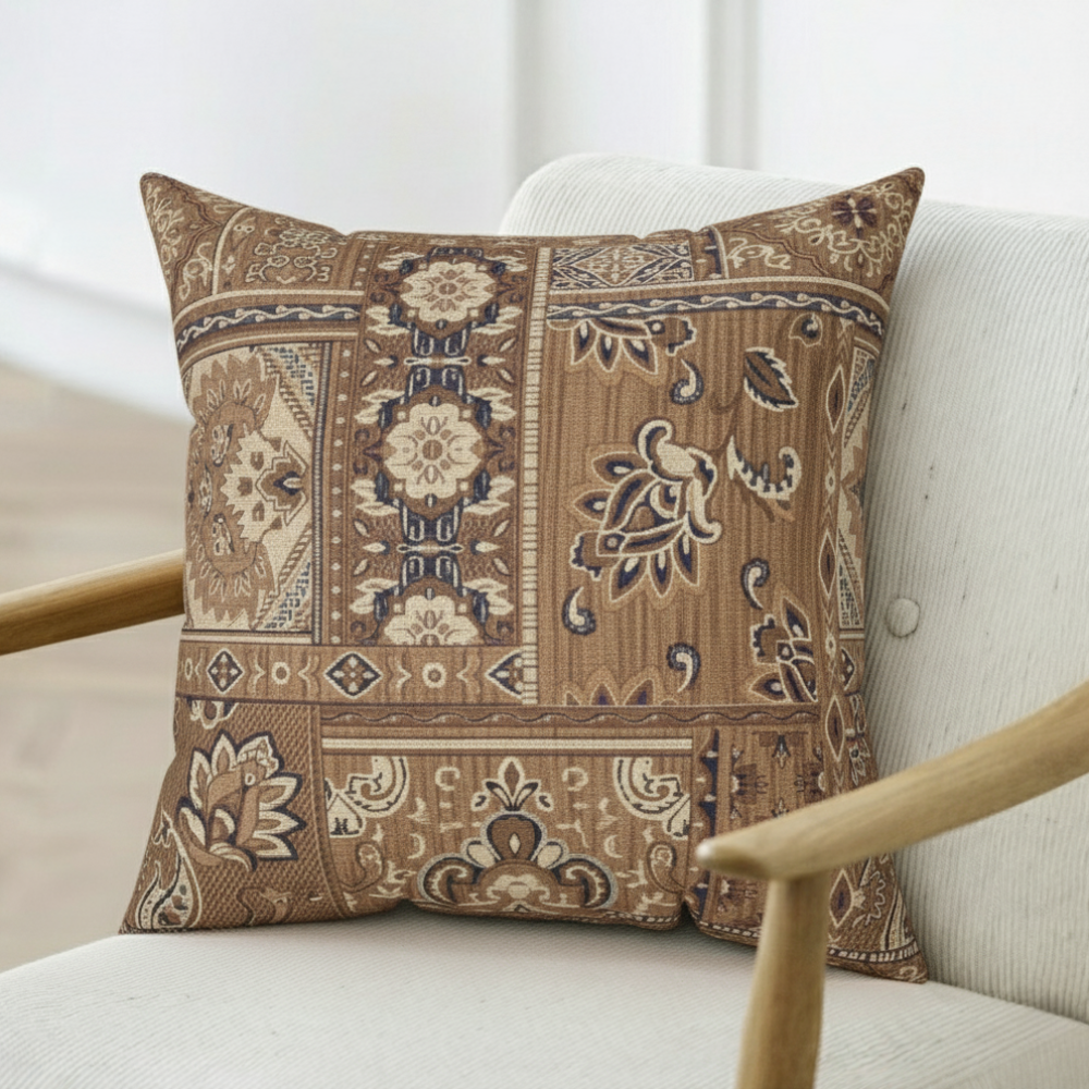 Bohemian Woven Pillow | Cozy Throw Pillow for Sofa, Bed, Living Room