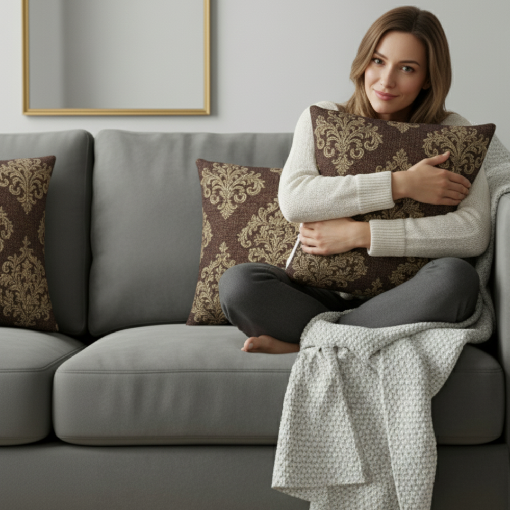 Bohemian Woven Pillow | Cozy Throw Pillow for Sofa, Bed, Living Room