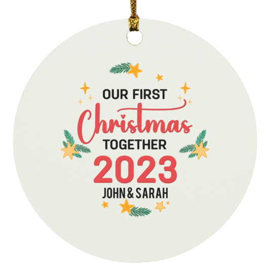 Our First Chrismtmas Circle Ornament