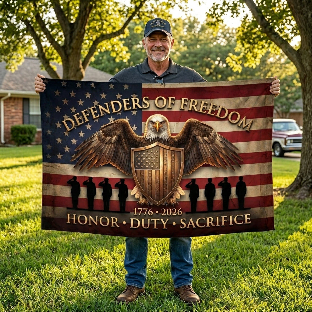 Defenders of Freedom American Pride Flag