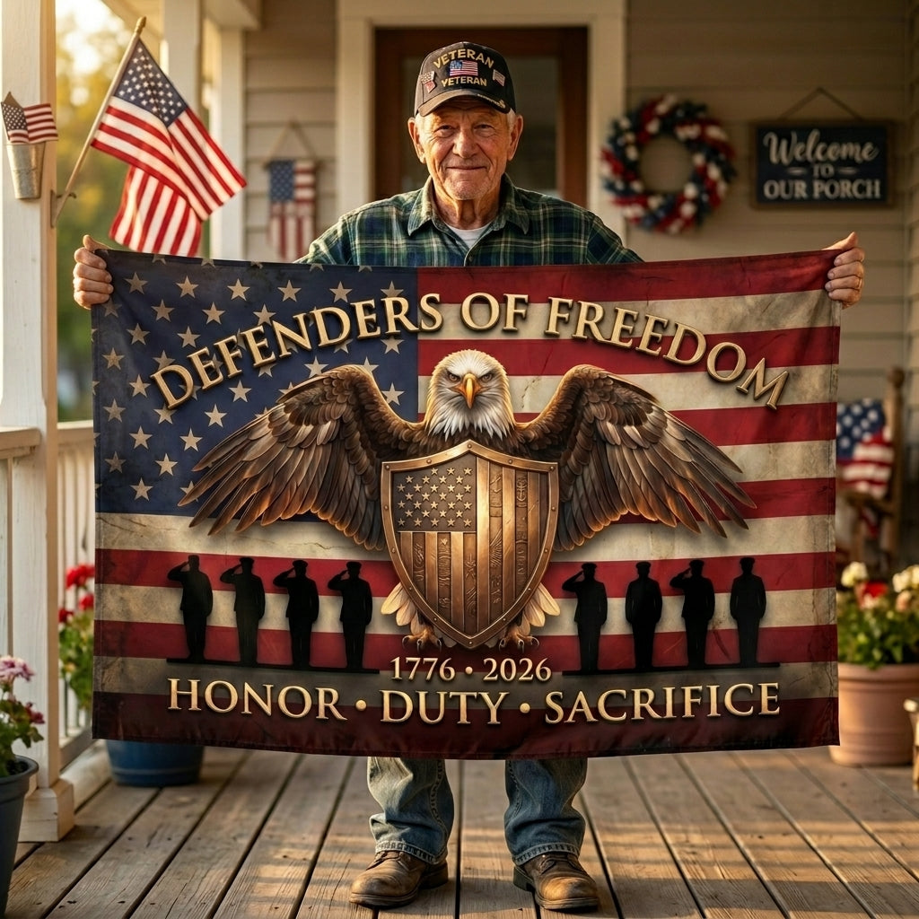 Defenders of Freedom American Pride Flag