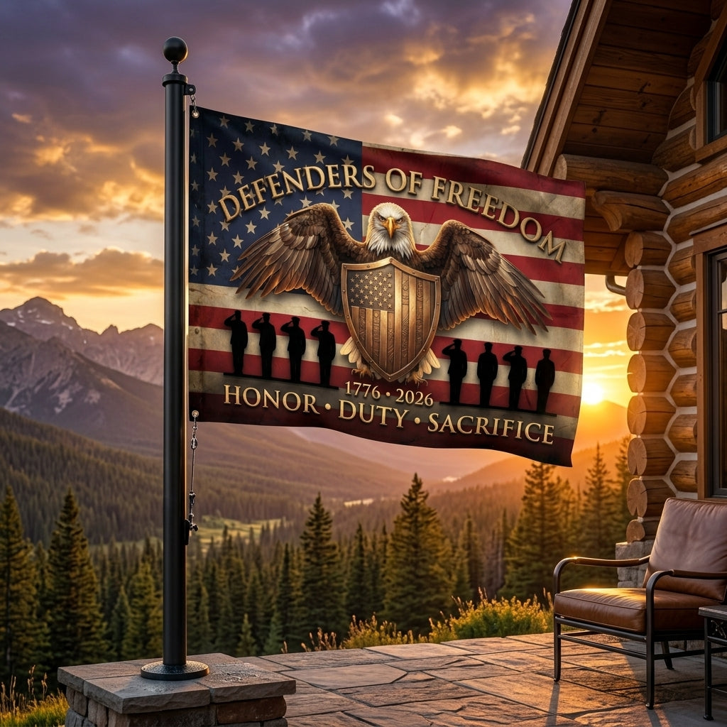 Defenders of Freedom American Pride Flag