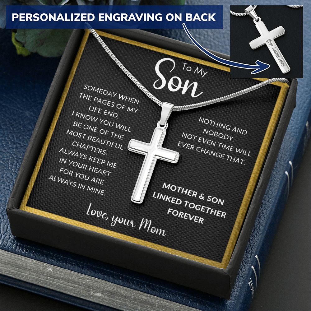 To My Son | Personalized Cross Necklace