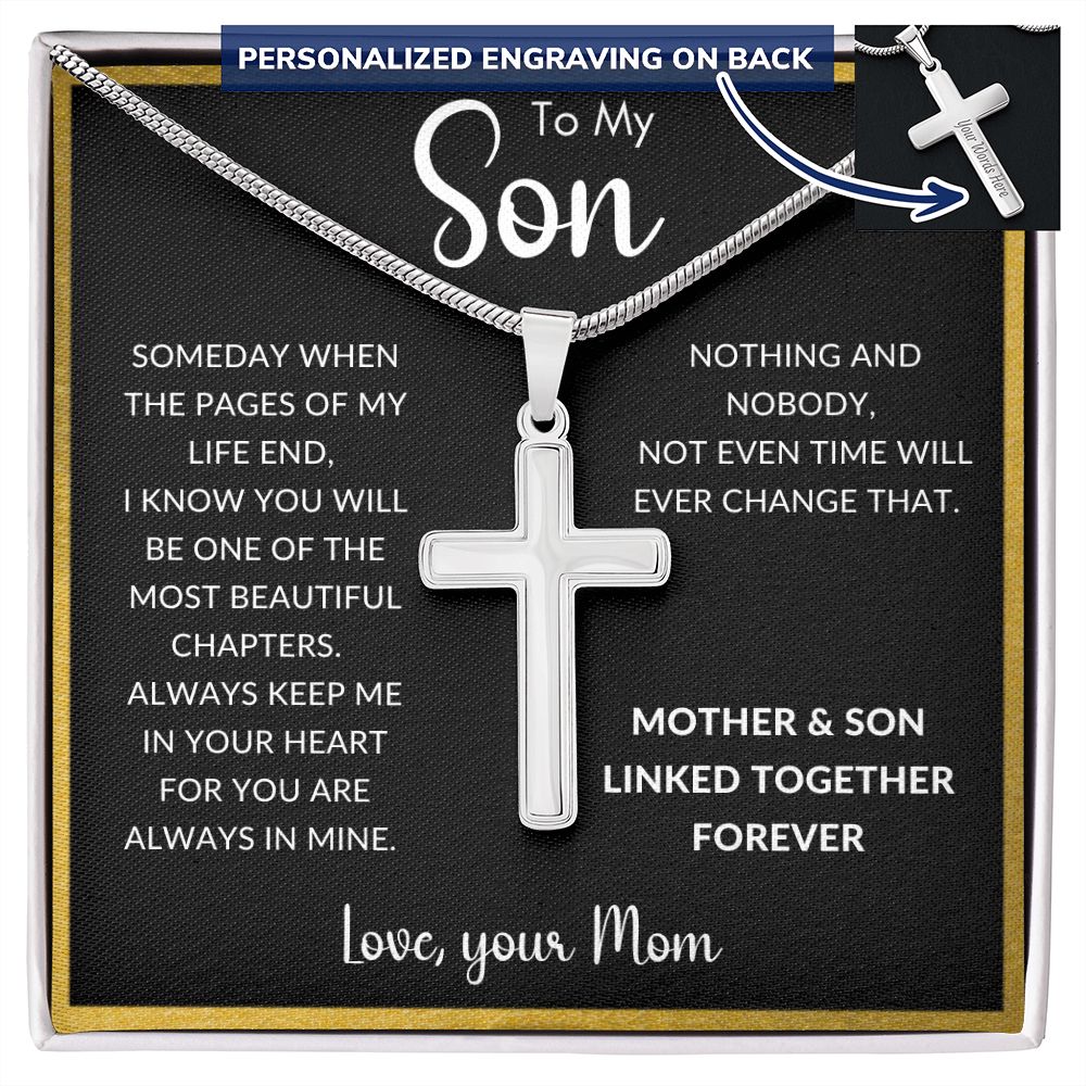 To My Son | Personalized Cross Necklace