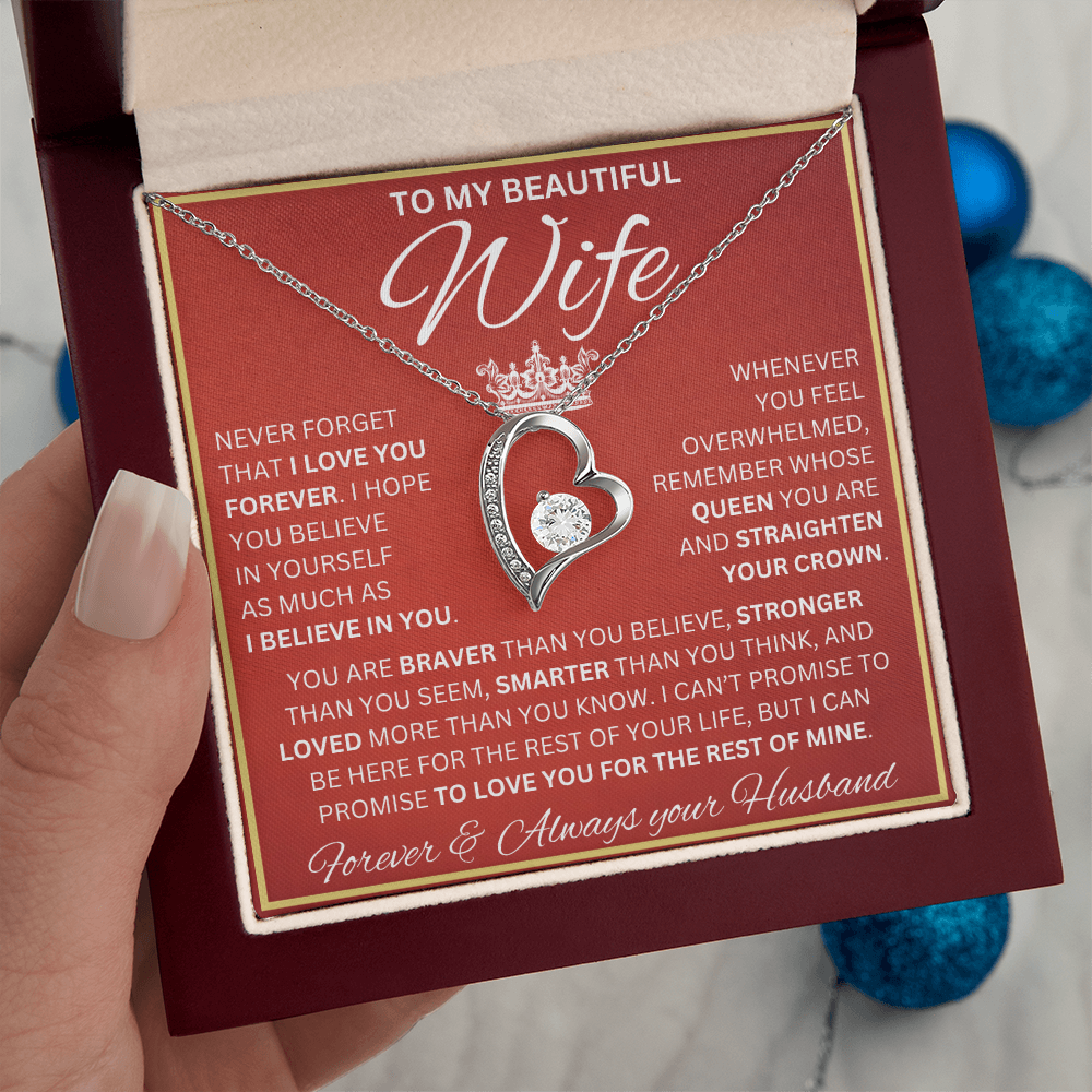 Gift for Wife | Forever Love Necklace | Never Forget I Love You