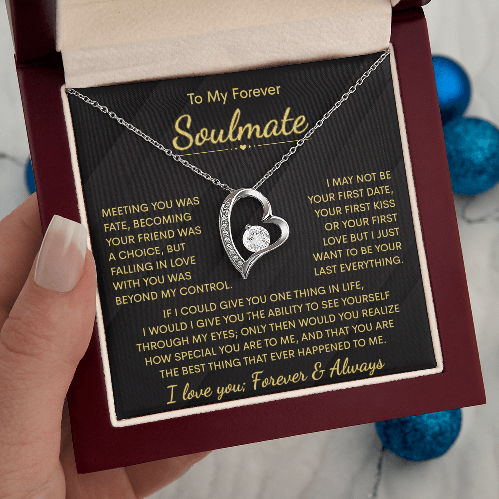To My Soulmate Necklace | Meeting You | Forever Love Necklace