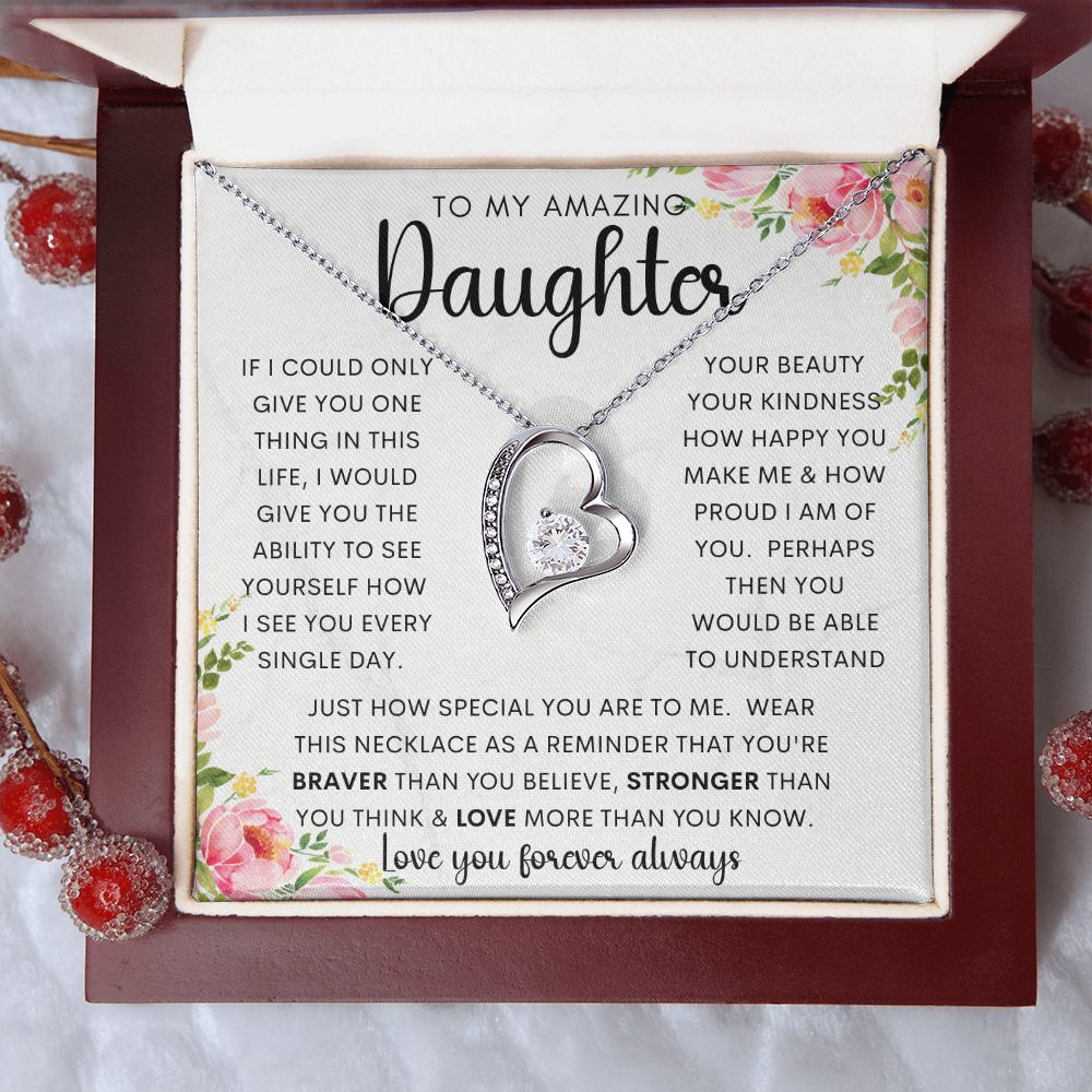 To My Amazing Daughter | Forever Love Necklace