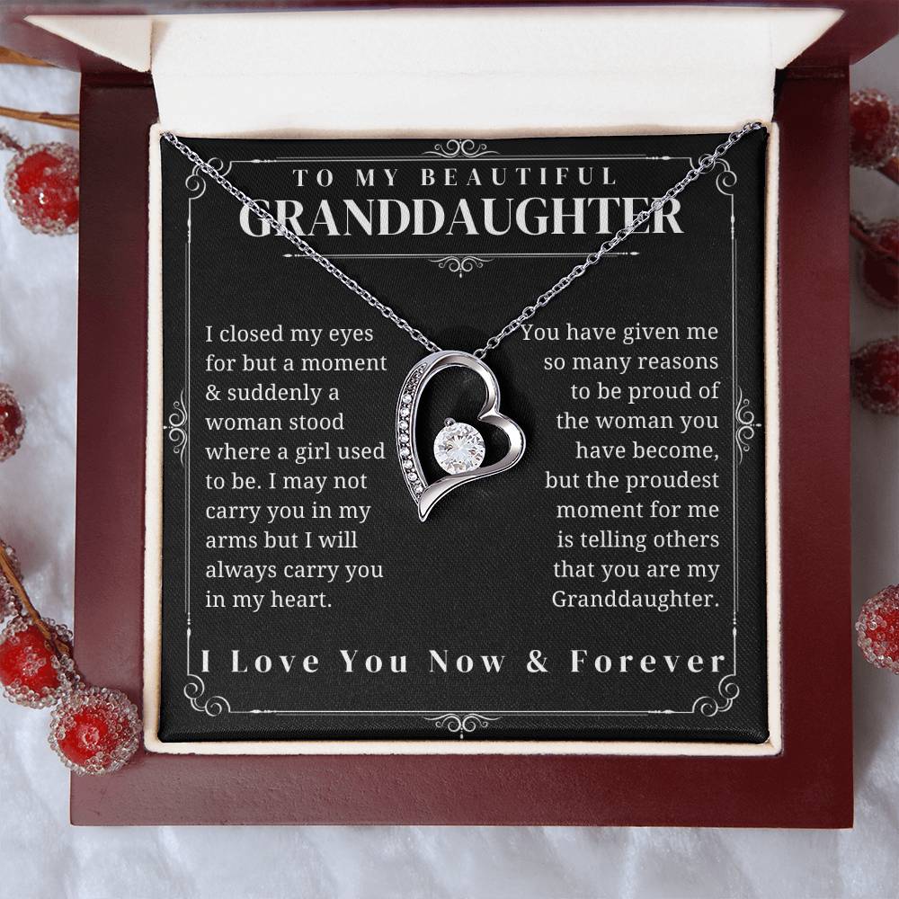 To My Granddaughter - Forever Love Necklace