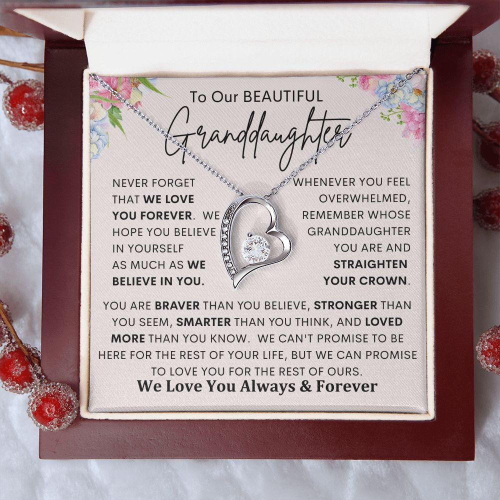 To My Granddaughter | Forever Love Necklace