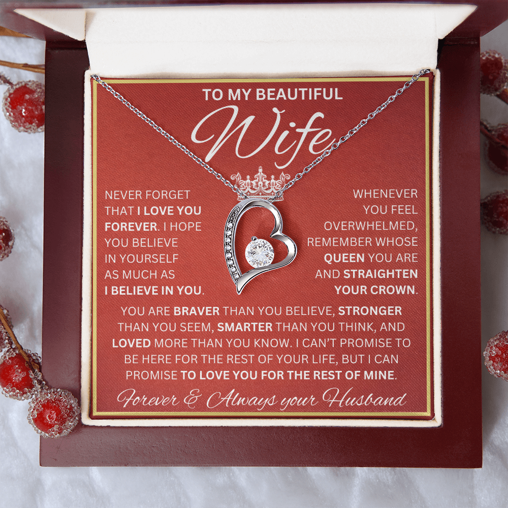 Gift for Wife | Forever Love Necklace | Never Forget I Love You