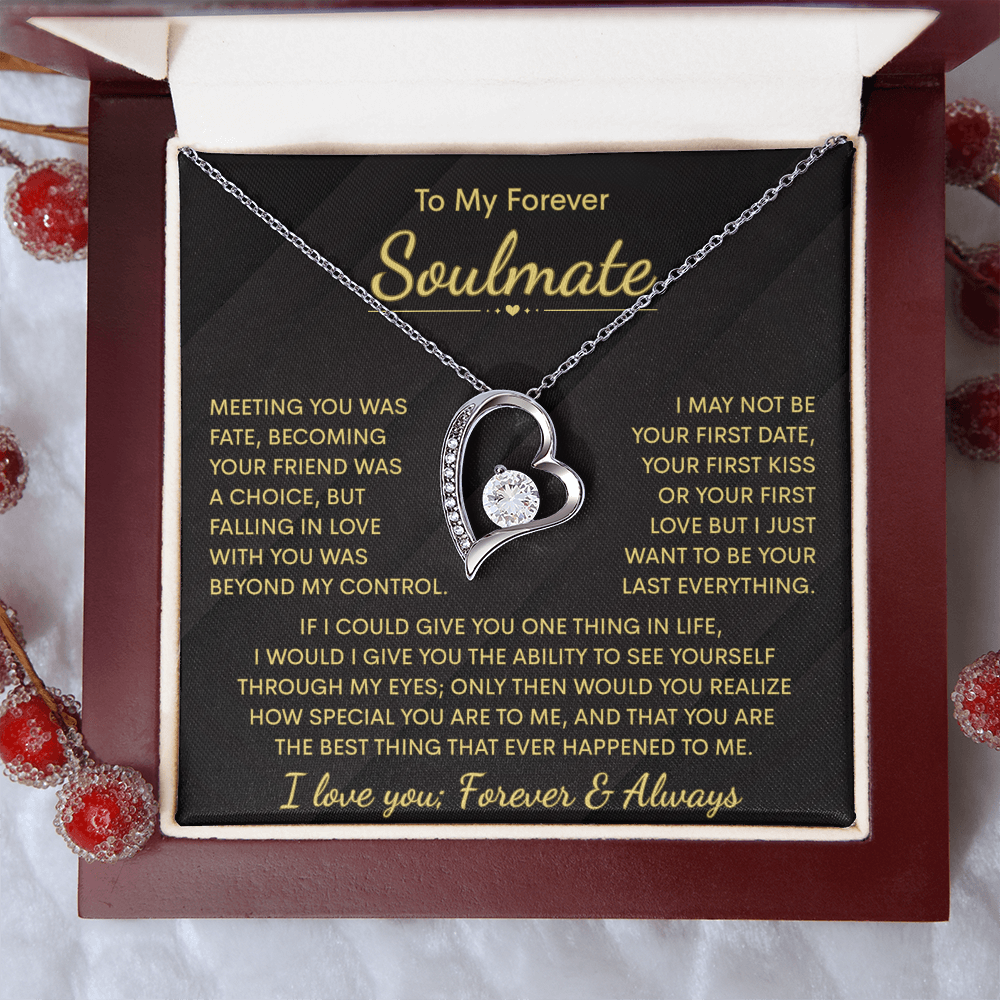To My Soulmate Necklace | Meeting You | Forever Love Necklace