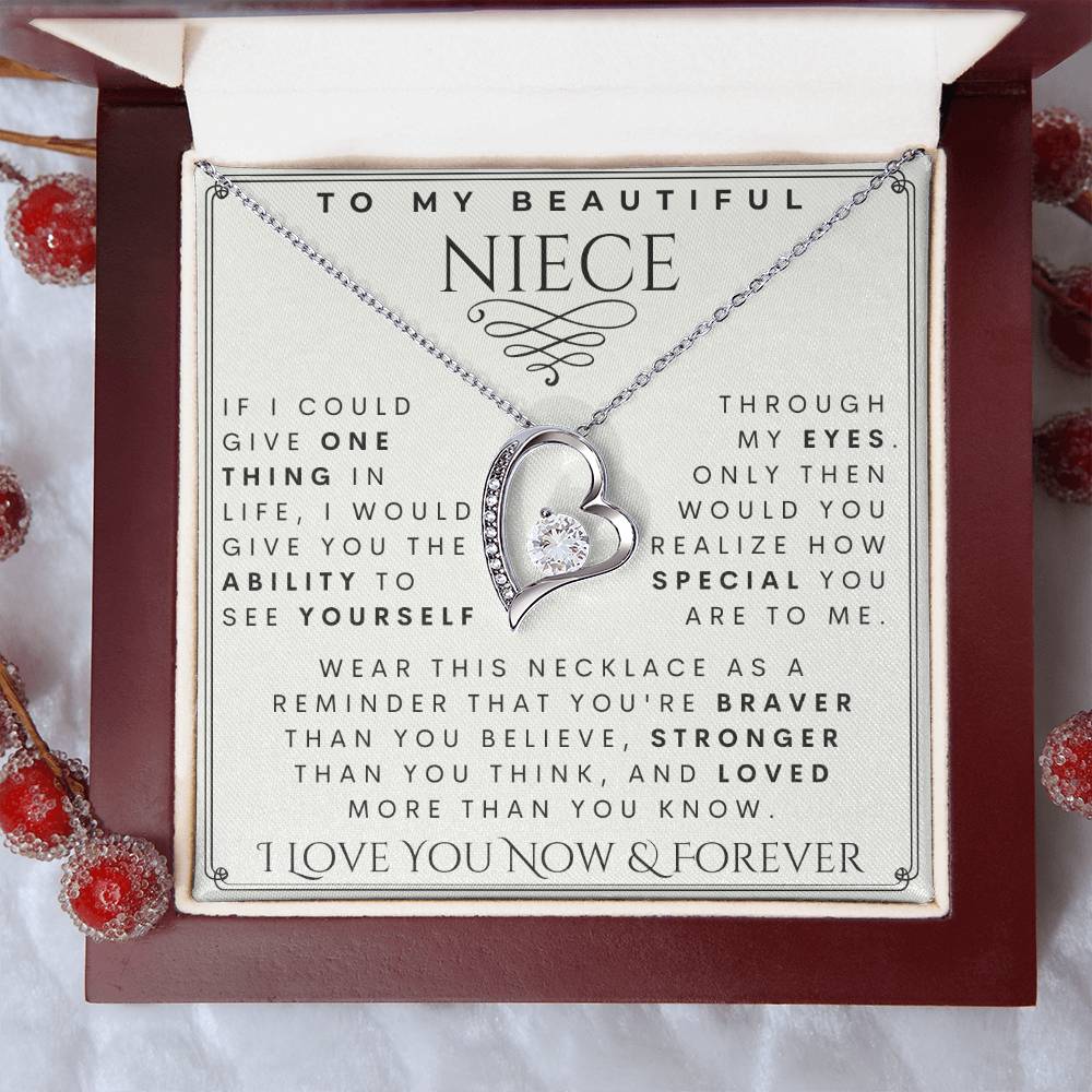 To My Niece, Niece Necklace,  Niece Birthday,  Niece Christmas Gift,  Niece Gift Ideas, Aunt & Uncle  Niece Gift