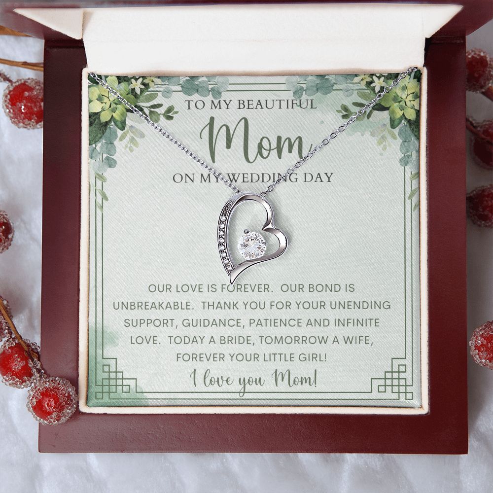 To My Mom on my Wedding Day | Forever Love Necklace