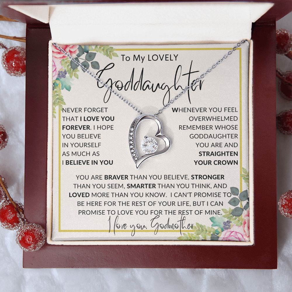To My Lovely Goddaughter | Forever Love Necklace