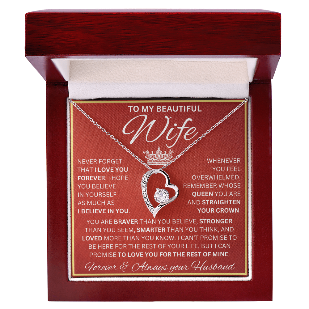 Gift for Wife | Forever Love Necklace | Never Forget I Love You