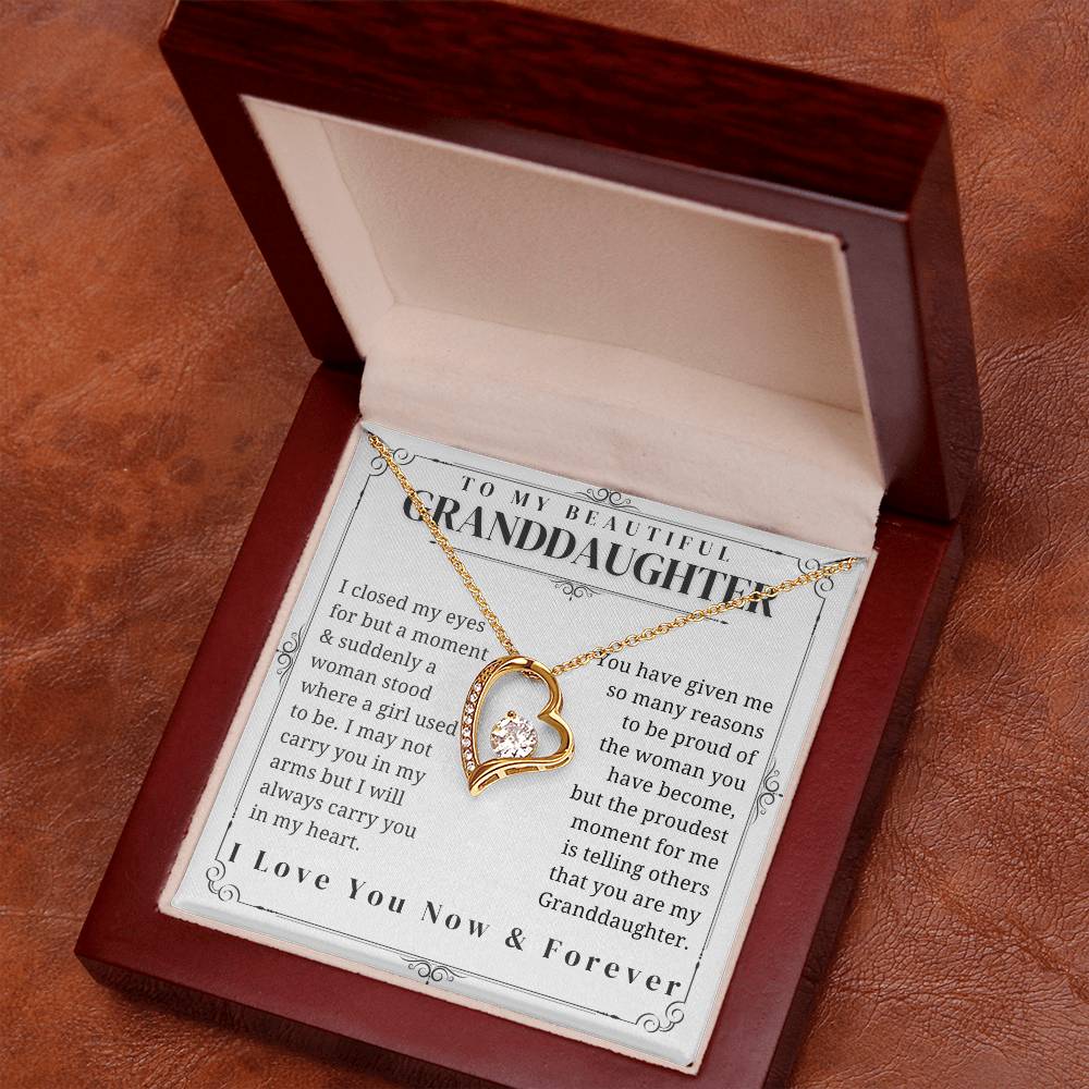 To My Granddaughter - Forever Love Necklace