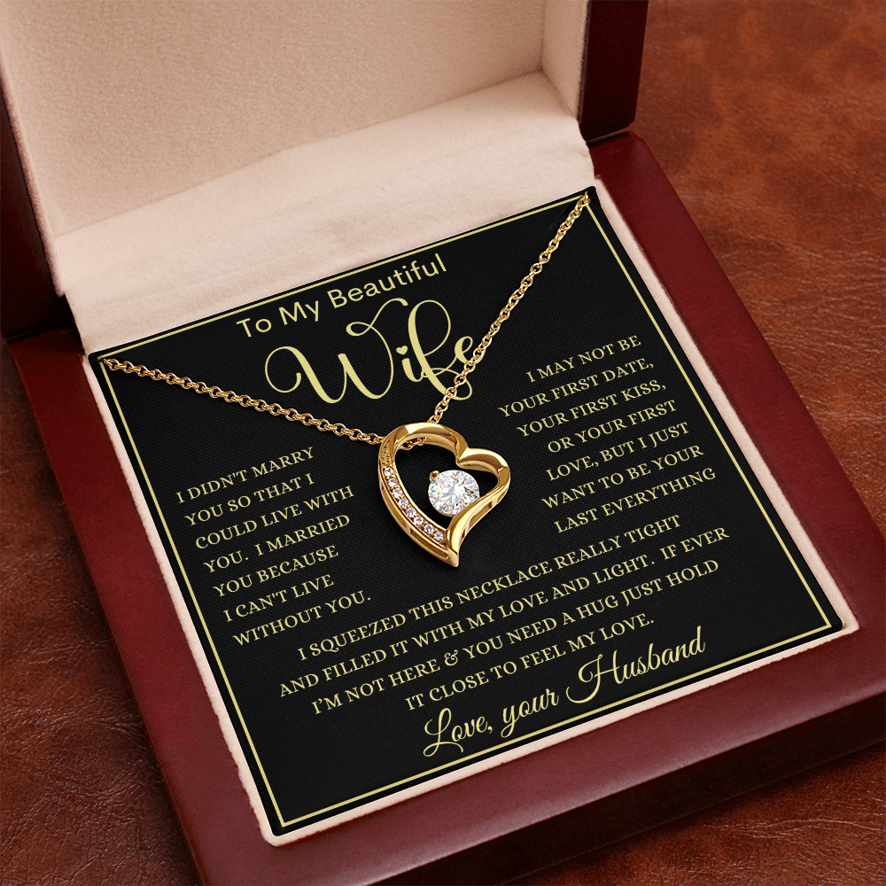 Gift for Wife "Your Last Everything"  Forever Love Necklace