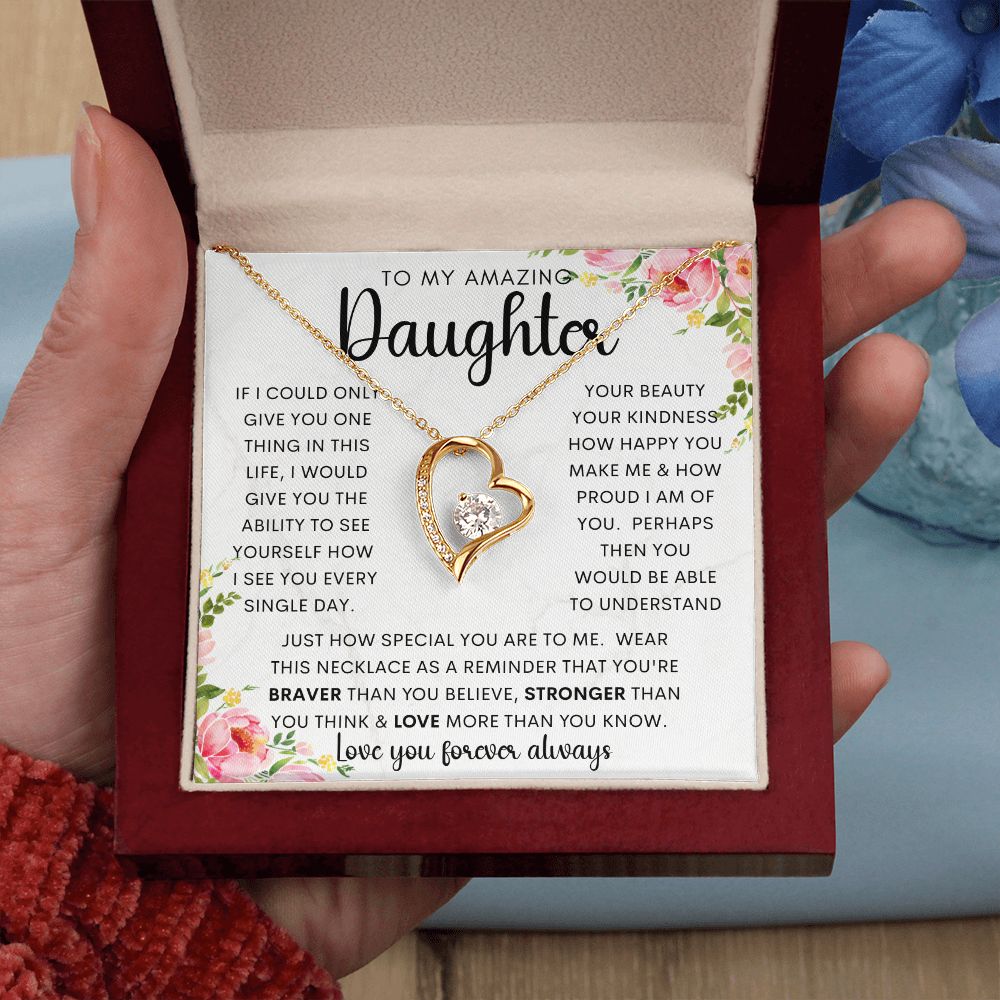 To My Amazing Daughter | Forever Love Necklace
