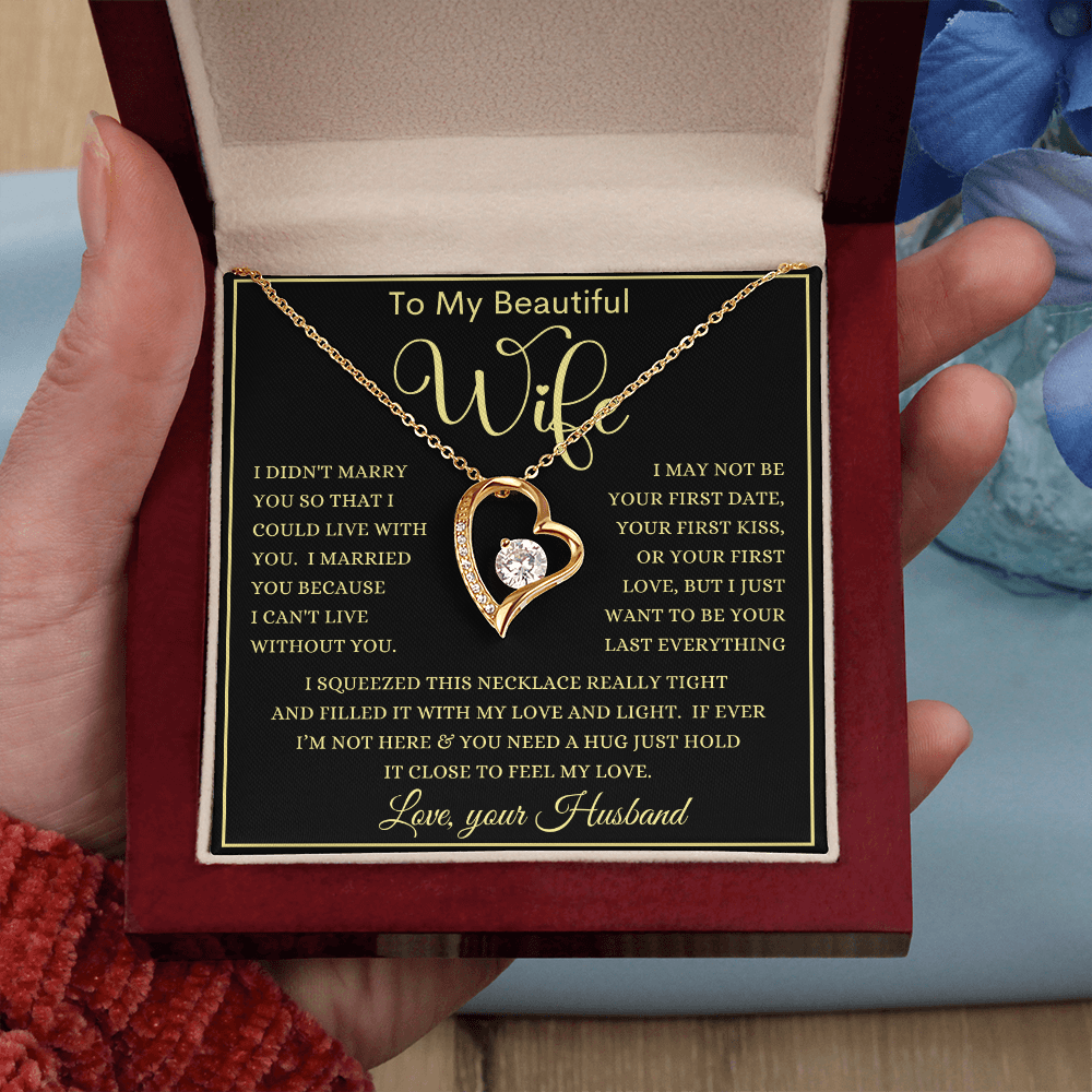 Gift for Wife "Your Last Everything"  Forever Love Necklace