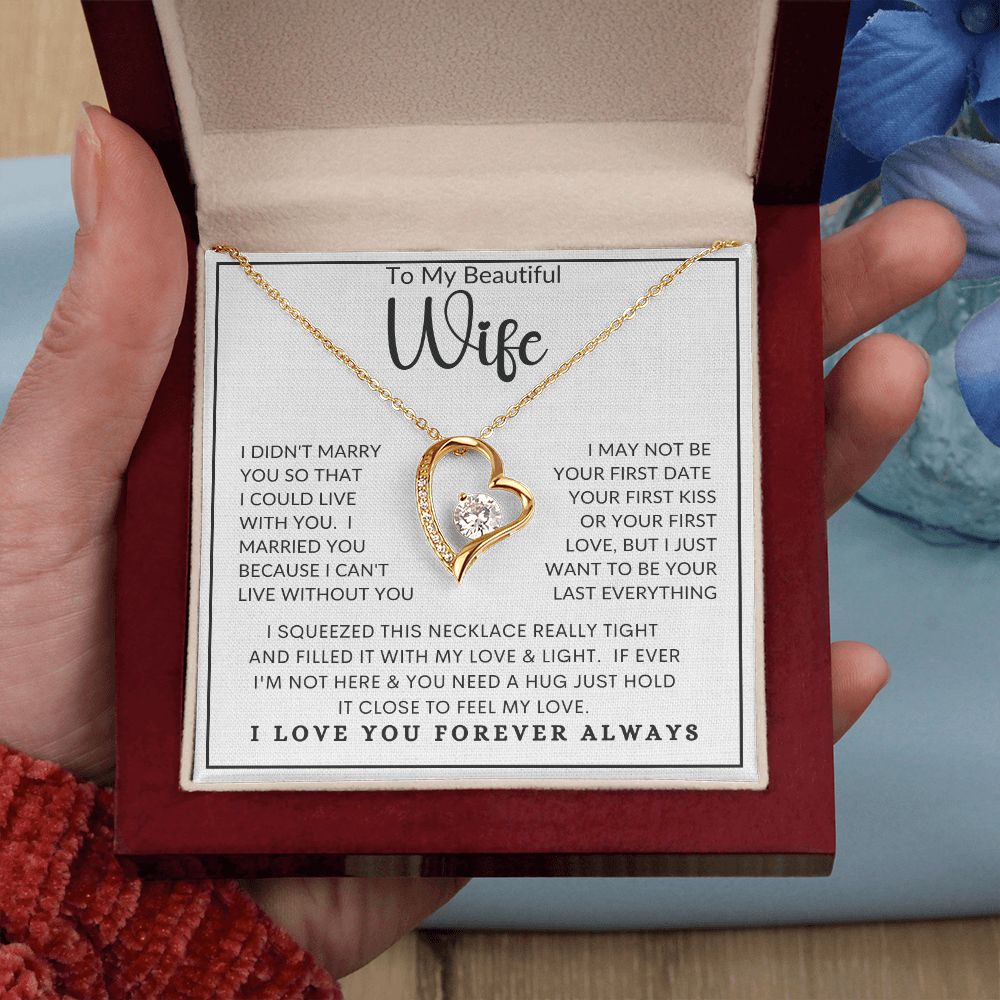 To My Beautiful Wife | Forever Love Necklace