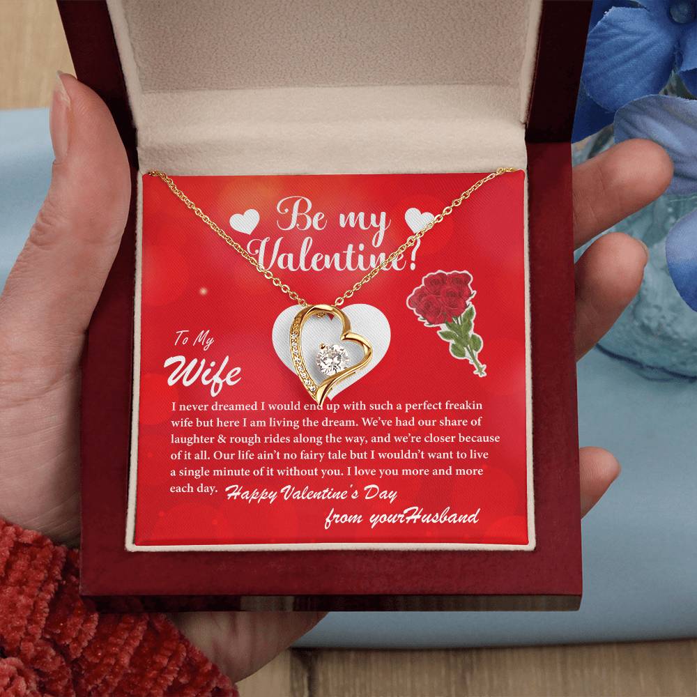 Be My Valentine | Gift for Wife | Forever Love Necklace