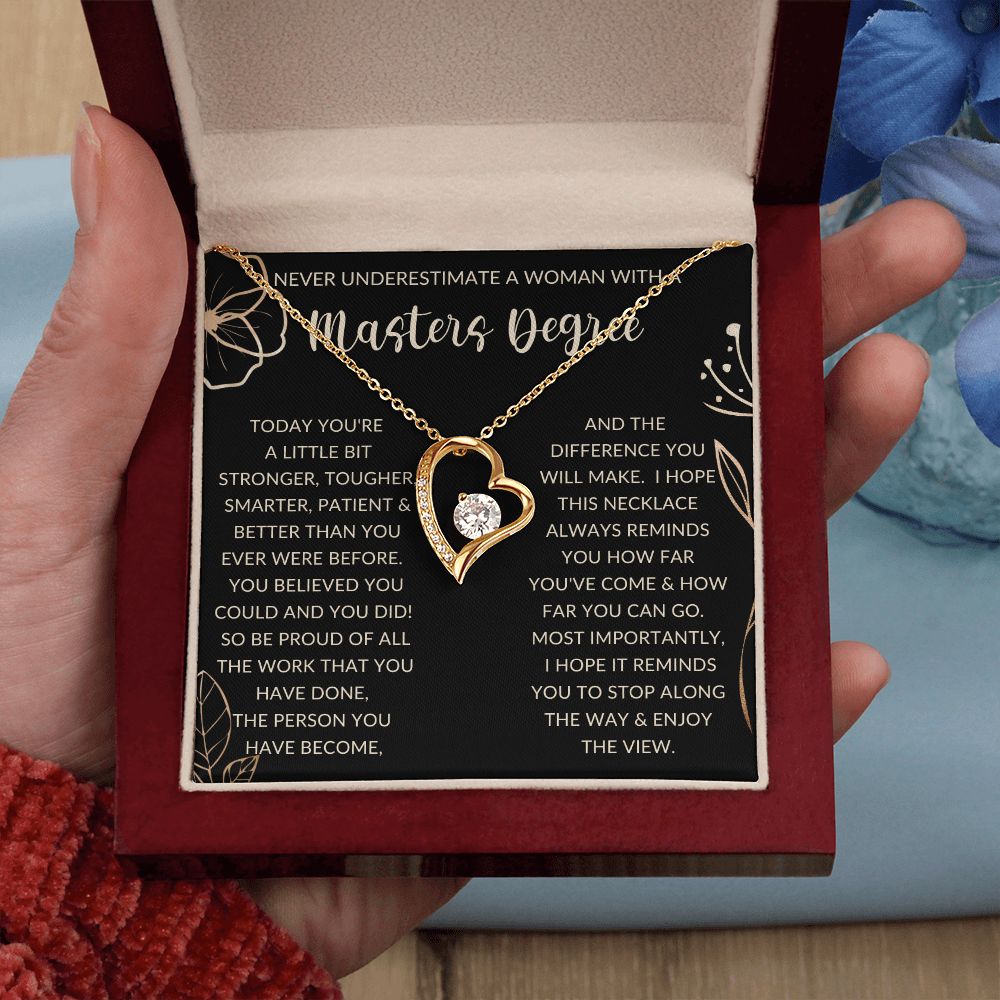 Never Underestimate a woman | Forever Love Necklace