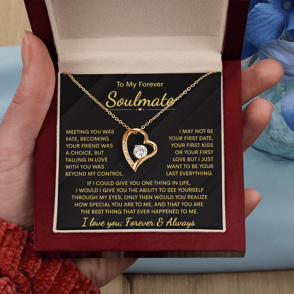 To My Soulmate Necklace | Meeting You | Forever Love Necklace