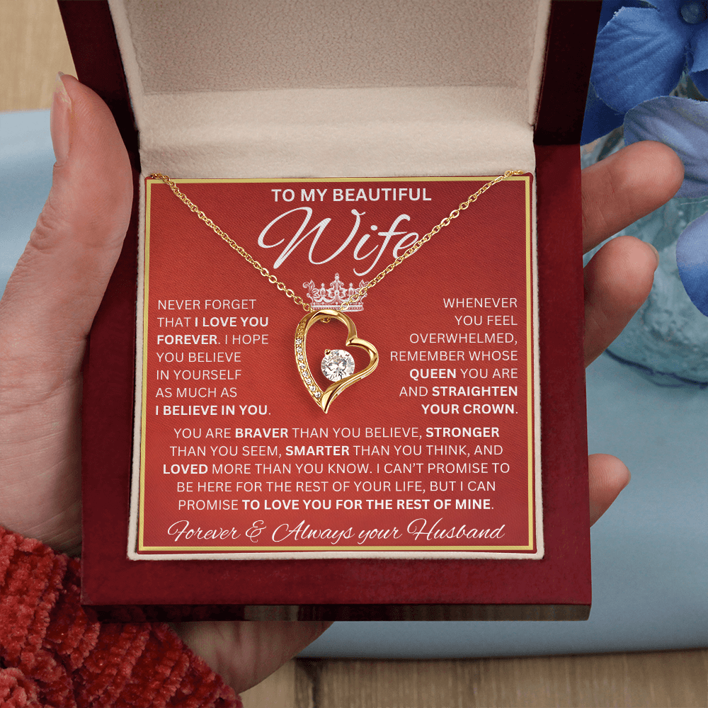 Gift for Wife | Forever Love Necklace | Never Forget I Love You