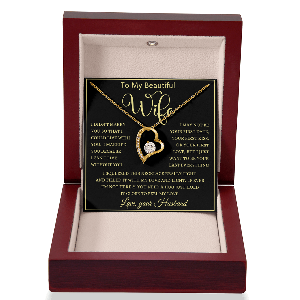 Gift for Wife "Your Last Everything"  Forever Love Necklace