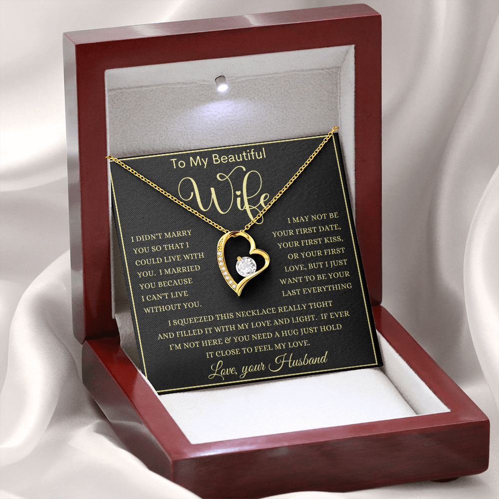 Gift for Wife "Your Last Everything"  Forever Love Necklace