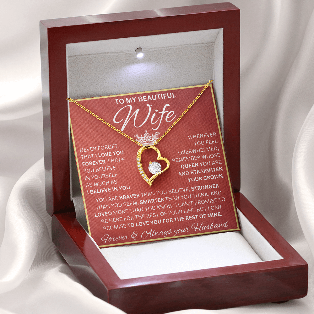 Gift for Wife | Forever Love Necklace | Never Forget I Love You