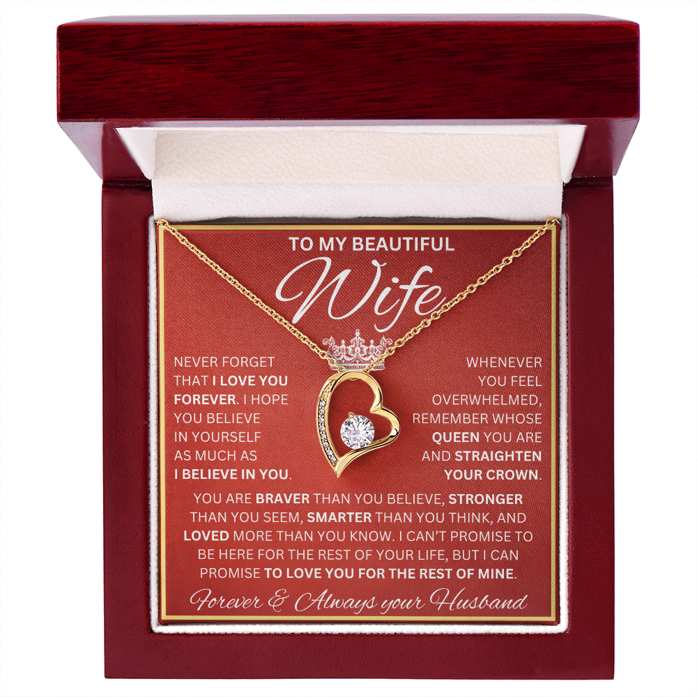 Gift for Wife | Forever Love Necklace | Never Forget I Love You