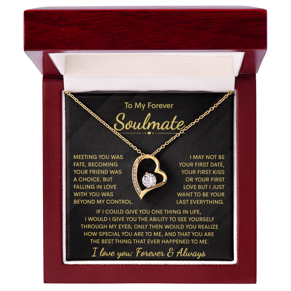 To My Soulmate Necklace | Meeting You | Forever Love Necklace