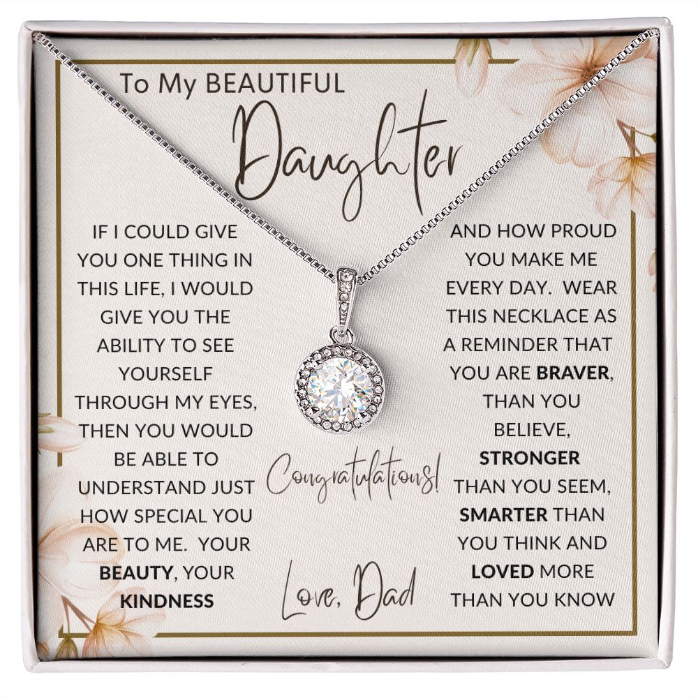 To My Beautiful Daughter | Eternal Hope Necklace