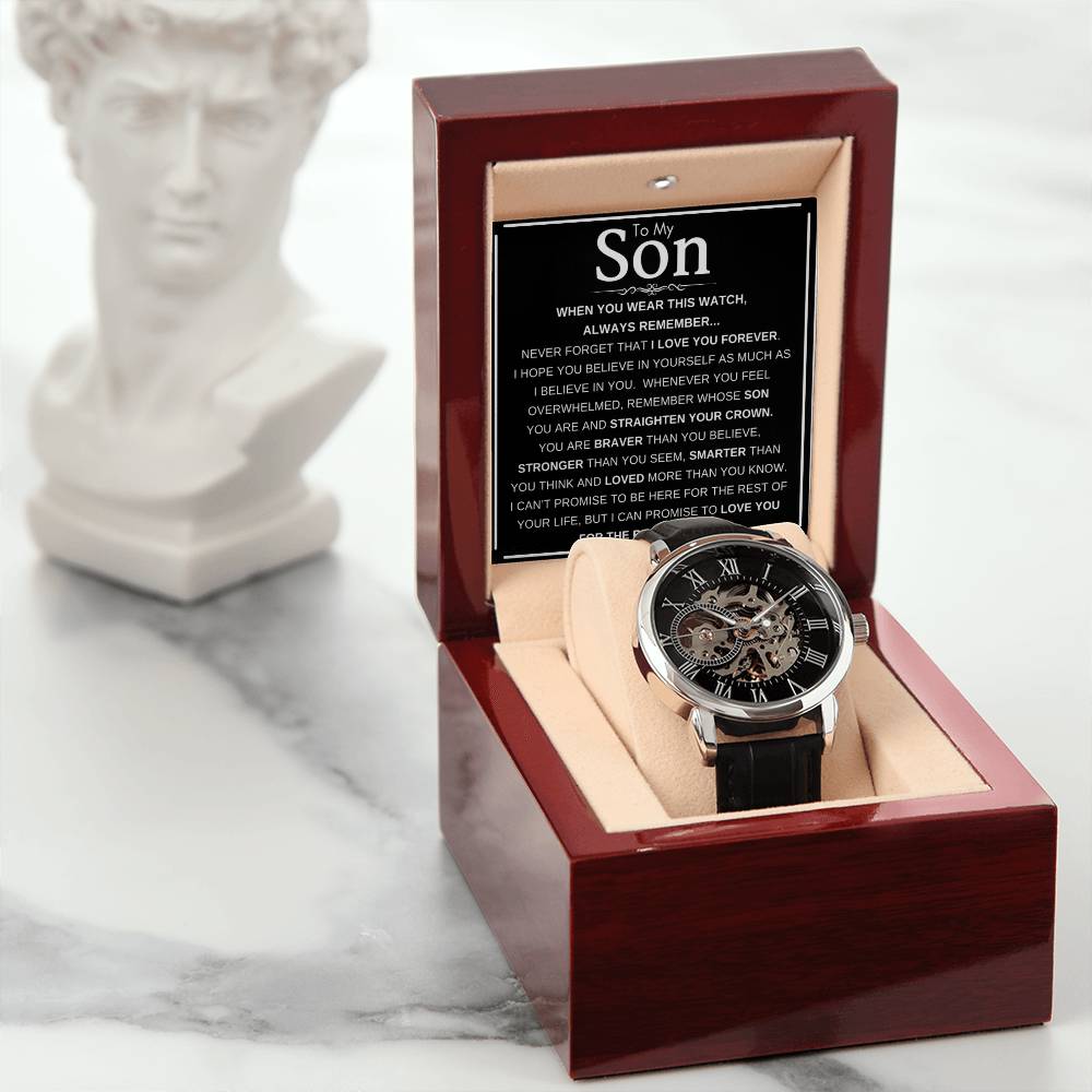 To My Son - Men's Openwork Watch