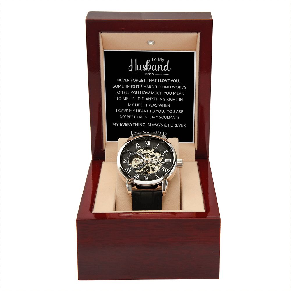 To My Husband | The Men's Openwork Watch
