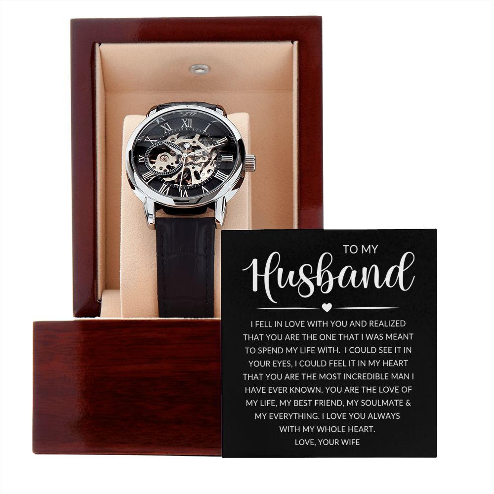 To My Husband | The Men's Openwork Watch
