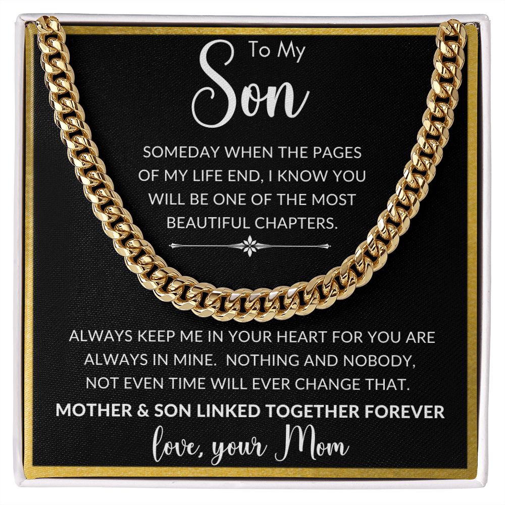 To My Son | Cuban Link Chain