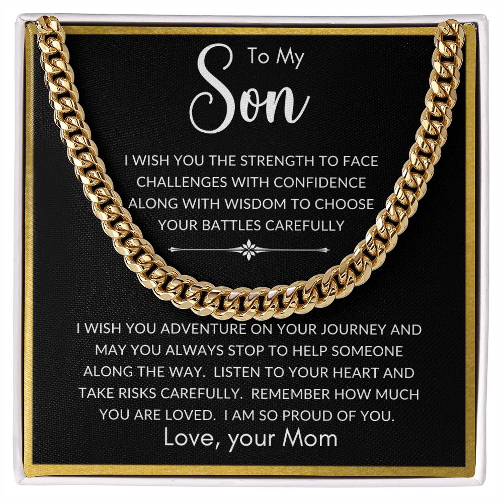 To My Son | Cuban Link Chain
