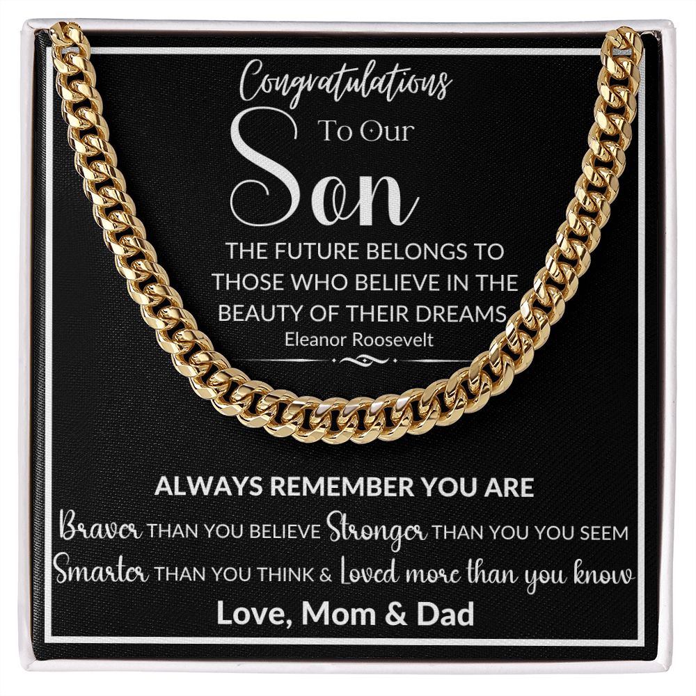 To Our Son | Cuban Link Chain