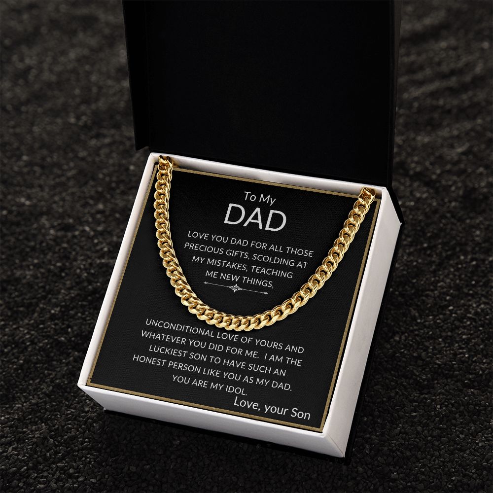 To My Dad | Cuban Link Chain
