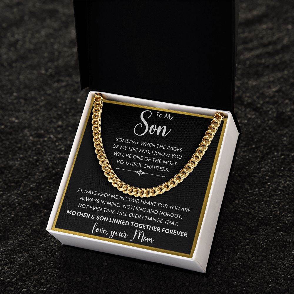 To My Son | Cuban Link Chain