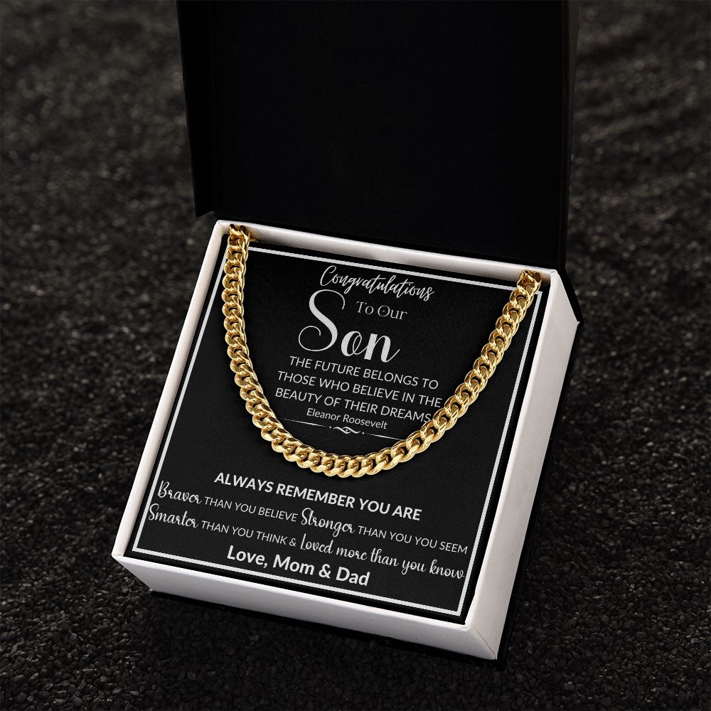 To Our Son | Cuban Link Chain