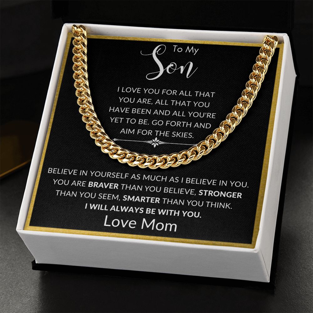 To My Son from Mom | Cuban Link Chain