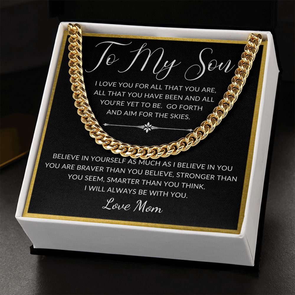 To My Son from Mom | Cuban Link Chain