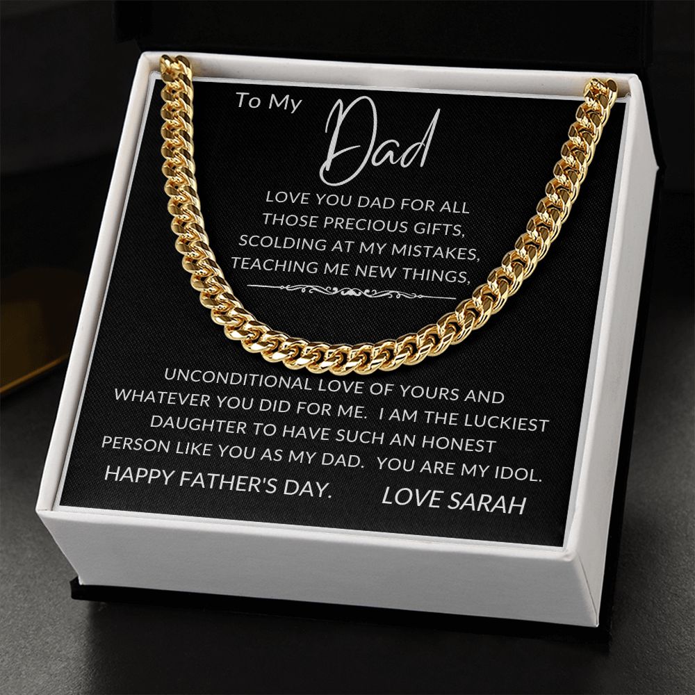 To My Dad  | Cuban Link Chain