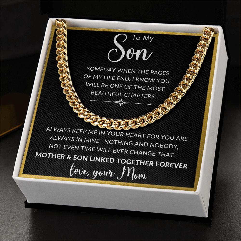 To My Son | Cuban Link Chain
