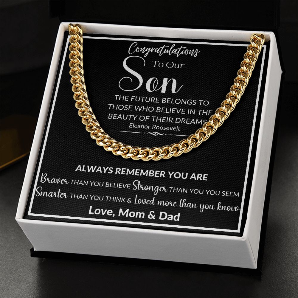 To Our Son | Cuban Link Chain